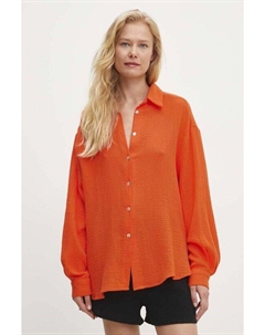 Хлопковая рубашка, оранжевый Answear lab