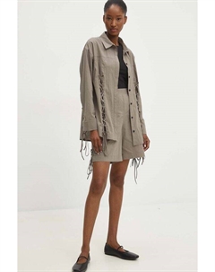 Хлопковая рубашка, зеленый Answear lab