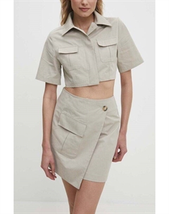 Хлопковая юбка, бежевый Answear lab