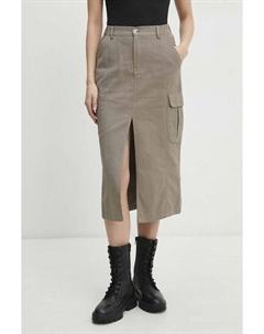 Хлопковая юбка, зеленый Answear lab