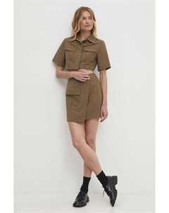 Хлопковая юбка, зеленый Answear lab