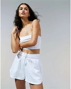 Спортивные шорты серого цвета для бега меланжевого цвета Asos