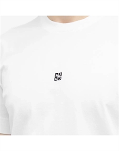 Футболка с вышивкой «Контраст 4G», белый Givenchy