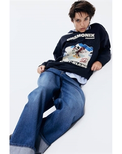 Толстовка с мотивом, синий H&m