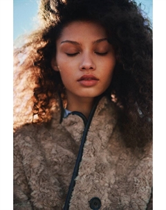 Флисовое пальто тедди, бежевый H&m