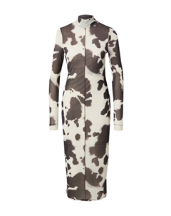 Платье макси Dress Nuzana, черный/белый Edited