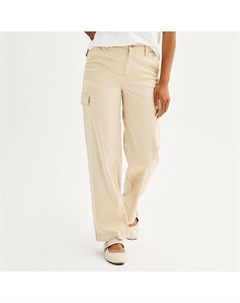 Женские брюки-карго, цвет Washed Khaki Sonoma goods for life