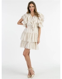 Платье с рюшами, белый Faina