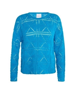 Вязаный свитер, бирюзовый Izia