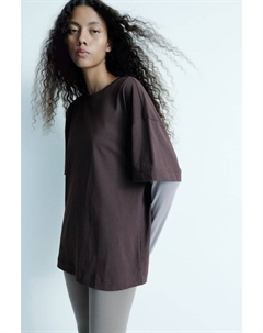 Футболка оверсайз, серый H&m