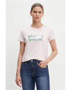 Хлопковая футболка, розовый Levi's®