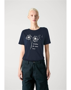 Футболка с принтом FLORA, синий Jdy