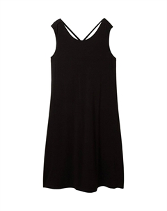 Платье из джерси MIT RÜCKENDETAIL, черный Tom tailor