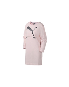 Платье с длинными рукавами женское розовое Puma