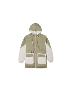 Пуховик женский светло-зеленый Converse