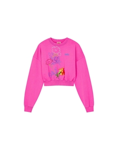 Свитшот женский, ярко-розовый Kenzo