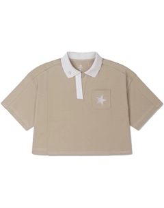 Демонстрация серии SS23 Рубашка поло женская цвета хаки Converse