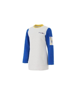 Платье с длинными рукавами женское светло-серое Puma