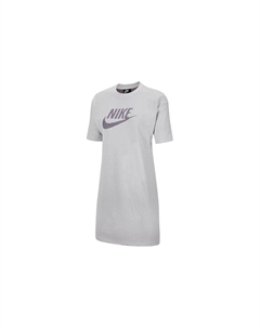 Платье с короткими рукавами женское серое Nike