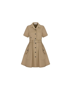 Платье женское с короткими рукавами, хаки Dior