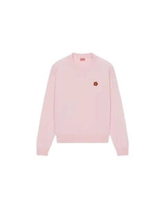 Свитер женский с вышитым цветком, розовый Kenzo