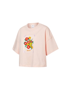 Укороченный топ Beast X для женщин, розовый Puma