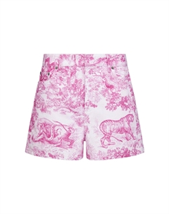 Ежеквартальные новинки Джинсовые шорты женские Ярко-розовые Dior