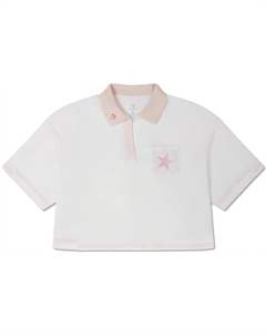 Демонстрация серии SS23 Рубашка поло женская белая Converse