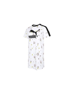 Платье с короткими рукавами женское белое Puma