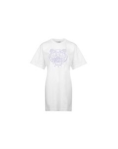 Платье с короткими рукавами, белый Kenzo