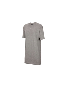 Серое женское платье с короткими рукавами серии Sportswear Essentials Nike