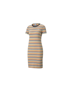 Платье с короткими рукавами женское желтое Puma