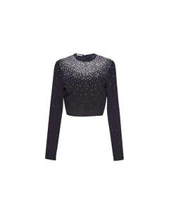 Футболка женская черная Miu miu