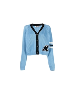 Кардиган женский, небесно-голубой Miu miu