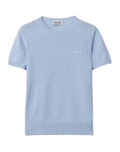 Футболка женская, светло-голубой Miu miu