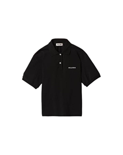 Рубашка поло женская, черный Miu miu