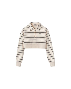 Рубашка поло женская бежевая Miu miu