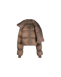 Пуховик женский коричневый Rick owens