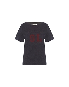 Футболка женская, серый Saint laurent