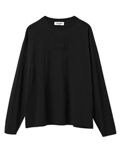 Футболка женская, черный Miu miu