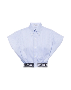 Рубашка женская небесно-голубая Miu miu