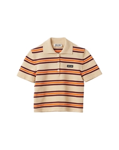 Рубашка поло женская, бежевый Miu miu