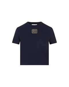 Футболка женская, синий Miu miu