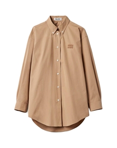 Рубашка женская, хаки Miu miu