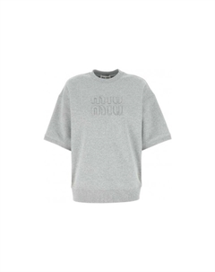 Футболка женская серая Miu miu