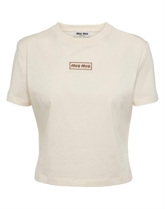Футболка женская, бежевый Miu miu