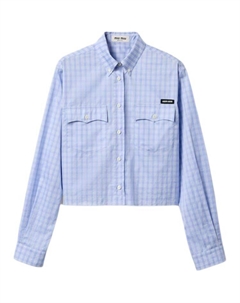 Рубашка женская, светло-голубой Miu miu