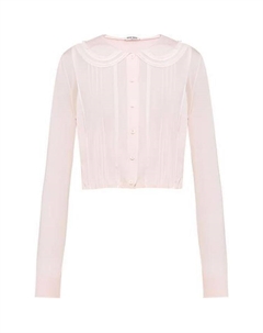 Кашемировый свитер женский розовый Miu miu