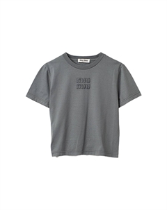 Футболка женская, серый Miu miu