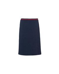 Юбка длинная, синий Miu miu